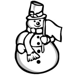 Malvorlage: Schneemann (Figuren) #89352 - Kostenlose Malvorlagen zum Ausdrucken