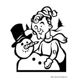 Malvorlage: Schneemann (Figuren) #89468 - Kostenlose Malvorlagen zum Ausdrucken