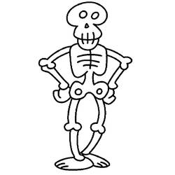 Malvorlage: Skelett (Figuren) #147407 - Kostenlose Malvorlagen zum Ausdrucken