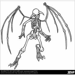 Malvorlage: Skelett (Figuren) #147426 - Kostenlose Malvorlagen zum Ausdrucken