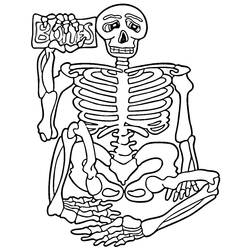 Malvorlage: Skelett (Figuren) #147433 - Kostenlose Malvorlagen zum Ausdrucken