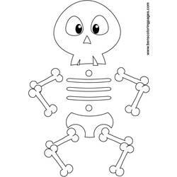 Malvorlage: Skelett (Figuren) #147435 - Kostenlose Malvorlagen zum Ausdrucken