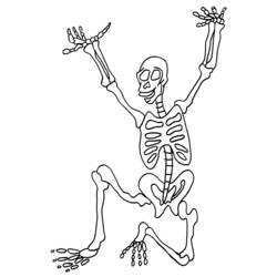 Malvorlage: Skelett (Figuren) #147439 - Kostenlose Malvorlagen zum Ausdrucken