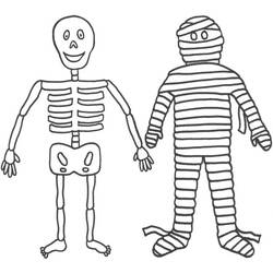 Malvorlage: Skelett (Figuren) #147484 - Kostenlose Malvorlagen zum Ausdrucken