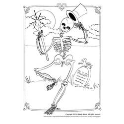 Malvorlage: Skelett (Figuren) #147488 - Kostenlose Malvorlagen zum Ausdrucken