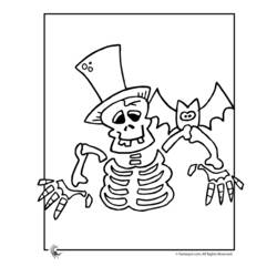 Malvorlage: Skelett (Figuren) #147496 - Kostenlose Malvorlagen zum Ausdrucken