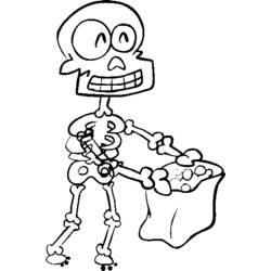 Malvorlage: Skelett (Figuren) #147503 - Kostenlose Malvorlagen zum Ausdrucken