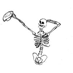 Malvorlage: Skelett (Figuren) #147526 - Kostenlose Malvorlagen zum Ausdrucken