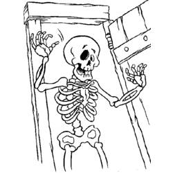 Malvorlage: Skelett (Figuren) #147547 - Kostenlose Malvorlagen zum Ausdrucken