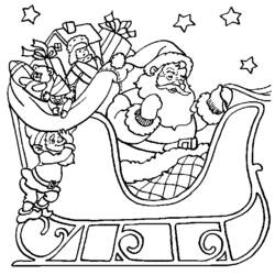 Malvorlage: Weihnachtsmann (Figuren) #104653 - Kostenlose Malvorlagen zum Ausdrucken