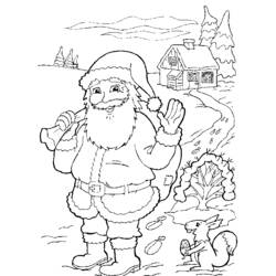 Malvorlage: Weihnachtsmann (Figuren) #104686 - Kostenlose Malvorlagen zum Ausdrucken