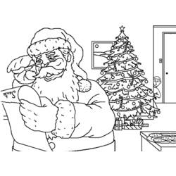 Malvorlage: Weihnachtsmann (Figuren) #104702 - Kostenlose Malvorlagen zum Ausdrucken