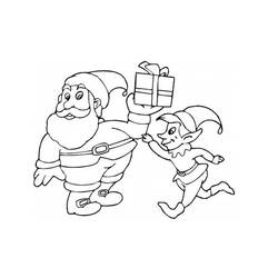 Malvorlage: Weihnachtsmann (Figuren) #104729 - Kostenlose Malvorlagen zum Ausdrucken