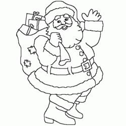 Malvorlage: Weihnachtsmann (Figuren) #104821 - Kostenlose Malvorlagen zum Ausdrucken