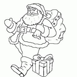 Malvorlage: Weihnachtsmann (Figuren) #104872 - Kostenlose Malvorlagen zum Ausdrucken