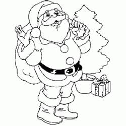 Malvorlage: Weihnachtsmann (Figuren) #104993 - Kostenlose Malvorlagen zum Ausdrucken