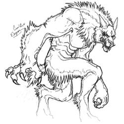 Malvorlage: Werwolf (Figuren) #100014 - Kostenlose Malvorlagen zum Ausdrucken