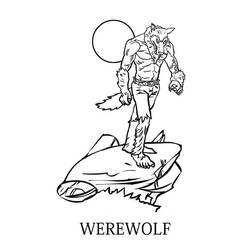 Malvorlage: Werwolf (Figuren) #100081 - Kostenlose Malvorlagen zum Ausdrucken