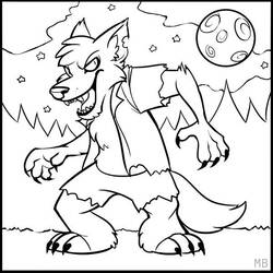 Malvorlage: Werwolf (Figuren) #99995 - Kostenlose Malvorlagen zum Ausdrucken