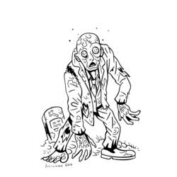 Malvorlage: Zombie (Figuren) #85543 - Kostenlose Malvorlagen zum Ausdrucken