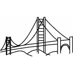 Malvorlage: Brücke (Gebäude und Architektur) #62884 - Kostenlose Malvorlagen zum Ausdrucken