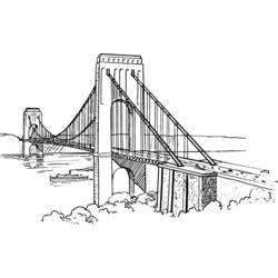 Malvorlage: Brücke (Gebäude und Architektur) #62888 - Kostenlose Malvorlagen zum Ausdrucken