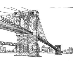 Malvorlage: Brücke (Gebäude und Architektur) #62951 - Kostenlose Malvorlagen zum Ausdrucken