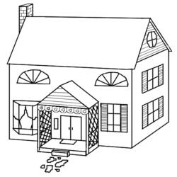 Malvorlage: Heim (Gebäude und Architektur) #64657 - Kostenlose Malvorlagen zum Ausdrucken
