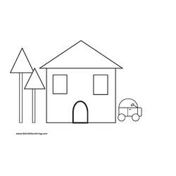Malvorlage: Heim (Gebäude und Architektur) #64756 - Kostenlose Malvorlagen zum Ausdrucken