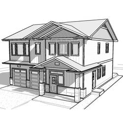Malvorlage: Heim (Gebäude und Architektur) #66531 - Kostenlose Malvorlagen zum Ausdrucken