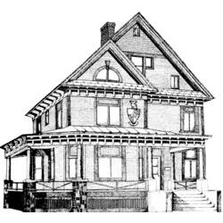 Malvorlage: Heim (Gebäude und Architektur) #66590 - Kostenlose Malvorlagen zum Ausdrucken