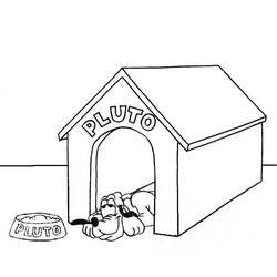Malvorlage: Hundehütte (Gebäude und Architektur) #62339 - Kostenlose Malvorlagen zum Ausdrucken