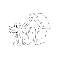 Malvorlage: Hundehütte (Gebäude und Architektur) #62344 - Kostenlose Malvorlagen zum Ausdrucken