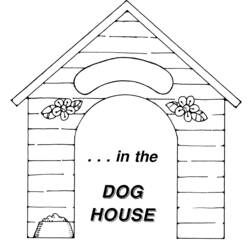 Malvorlage: Hundehütte (Gebäude und Architektur) #62350 - Kostenlose Malvorlagen zum Ausdrucken