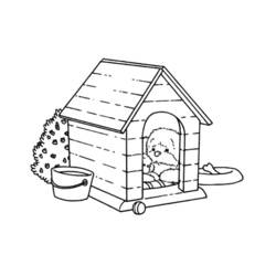 Malvorlage: Hundehütte (Gebäude und Architektur) #62462 - Kostenlose Malvorlagen zum Ausdrucken
