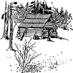 Malvorlage: Hütte (Gebäude und Architektur) #169935 - Kostenlose Malvorlagen zum Ausdrucken
