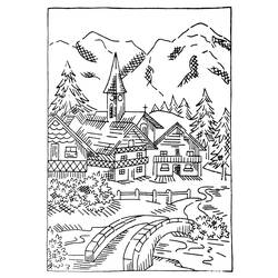 Malvorlage: Hütte (Gebäude und Architektur) #169937 - Kostenlose Malvorlagen zum Ausdrucken