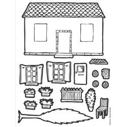 Malvorlage: Hütte (Gebäude und Architektur) #169951 - Kostenlose Malvorlagen zum Ausdrucken