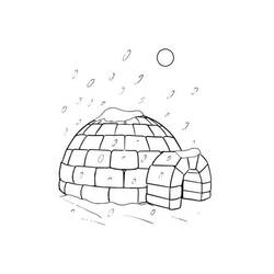 Malvorlage: Iglu (Gebäude und Architektur) #179774 - Kostenlose Malvorlagen zum Ausdrucken