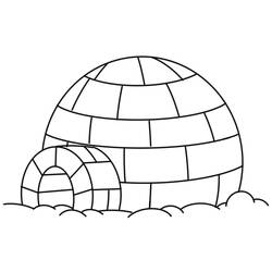 Malvorlage: Iglu (Gebäude und Architektur) #179775 - Kostenlose Malvorlagen zum Ausdrucken