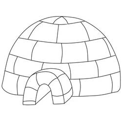 Malvorlage: Iglu (Gebäude und Architektur) #179778 - Kostenlose Malvorlagen zum Ausdrucken