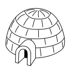 Malvorlage: Iglu (Gebäude und Architektur) #179779 - Kostenlose Malvorlagen zum Ausdrucken