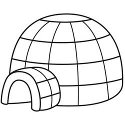 Malvorlage: Iglu (Gebäude und Architektur) #179780 - Kostenlose Malvorlagen zum Ausdrucken