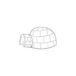 Malvorlage: Iglu (Gebäude und Architektur) #179781 - Kostenlose Malvorlagen zum Ausdrucken