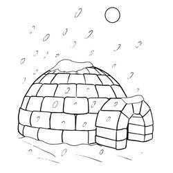 Malvorlage: Iglu (Gebäude und Architektur) #179786 - Kostenlose Malvorlagen zum Ausdrucken