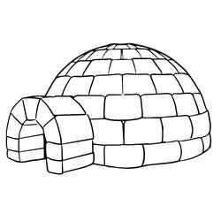 Malvorlage: Iglu (Gebäude und Architektur) #179787 - Kostenlose Malvorlagen zum Ausdrucken
