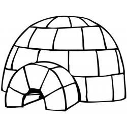 Malvorlage: Iglu (Gebäude und Architektur) #179788 - Kostenlose Malvorlagen zum Ausdrucken