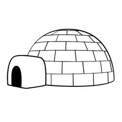 Malvorlage: Iglu (Gebäude und Architektur) #179790 - Kostenlose Malvorlagen zum Ausdrucken