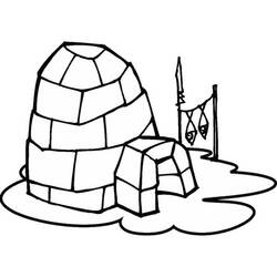 Malvorlage: Iglu (Gebäude und Architektur) #179791 - Kostenlose Malvorlagen zum Ausdrucken