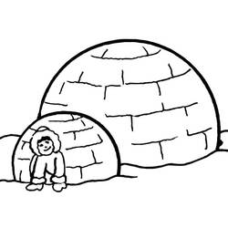 Malvorlage: Iglu (Gebäude und Architektur) #179797 - Kostenlose Malvorlagen zum Ausdrucken